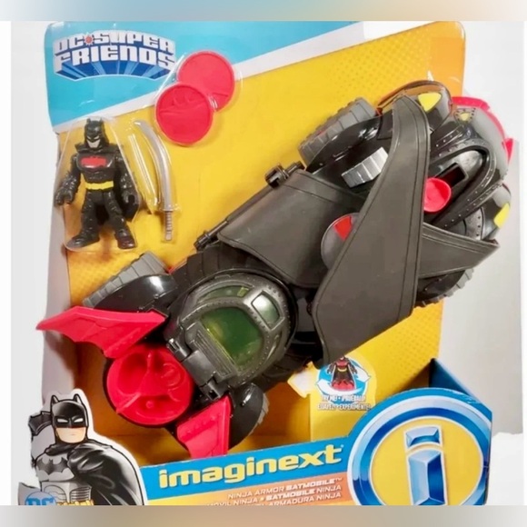 Batmobile imaginext DC super friends ninja armor toy - Picture 1 of 7